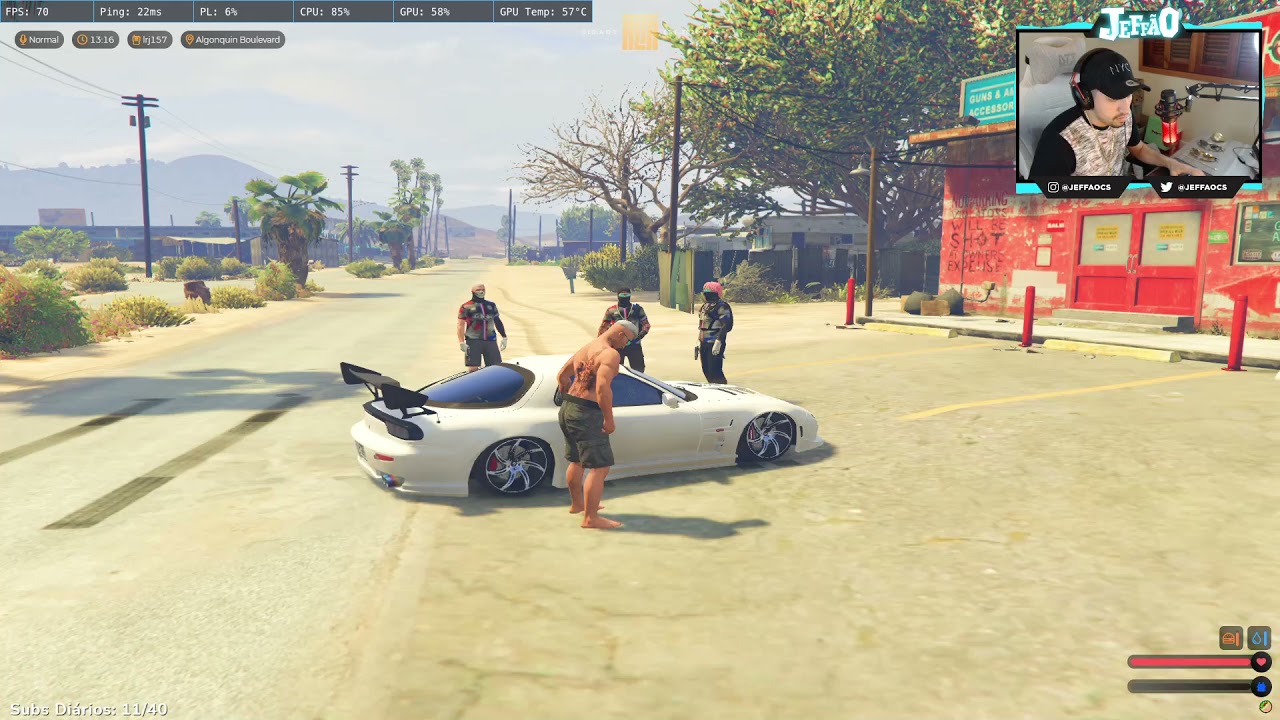 VISÃO DO JEFÃO MATANDO O KROOZ. GTA RP