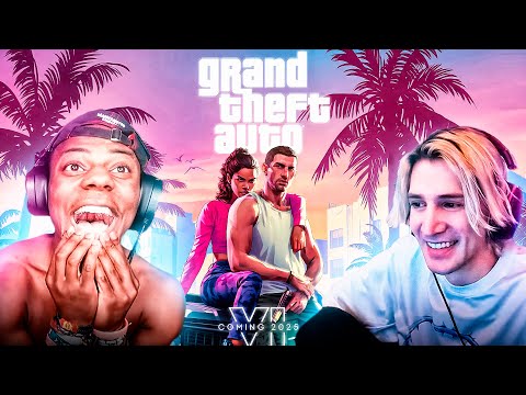 IShowSpeed XQc REACTS To GTA VI Trailer