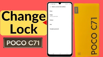how to change screen lock in poco c71/poco c71 me screw lock kaise lagaye/pattern lock/password lock