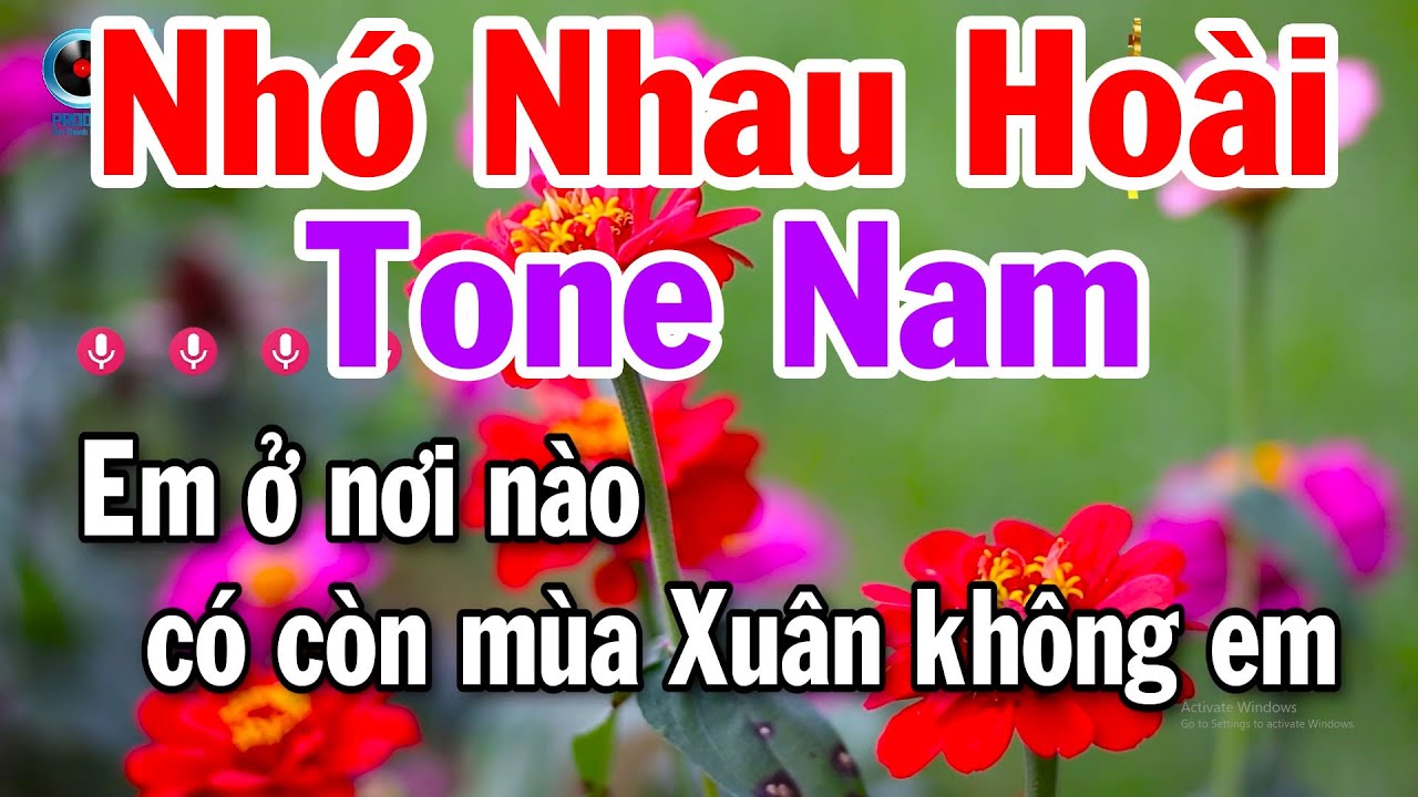 Karaoke Nhớ Nhau Hoài Tone Nam Nhạc Trữ Tình Dễ Hát Tuấn Cò