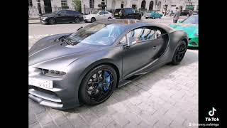 Sick Clean Bugatti Chiron 110 Ans in Black Carbon Fiber #automobile #Bugatti #batterseapowerstation