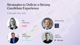 HiPeople Webinar: Strategies to deliver a strong candidate experience (teaser)