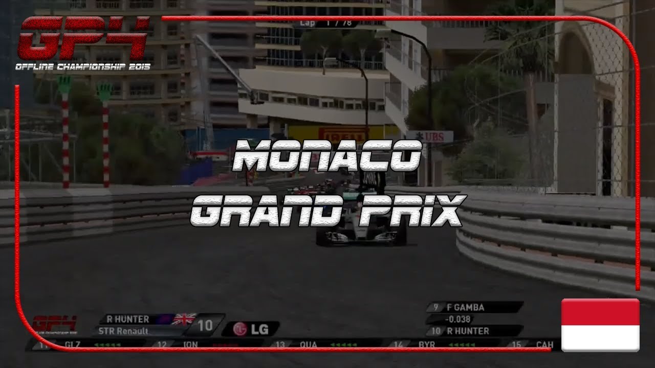 GP4 Offline Championship Season 2015:Round 6:Monaco GP Highlights