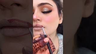 Pakistani Bridal Glam Makeup ✨ Gold Shimmer Eye Makeup Tutorial #makeup #eyemakeup