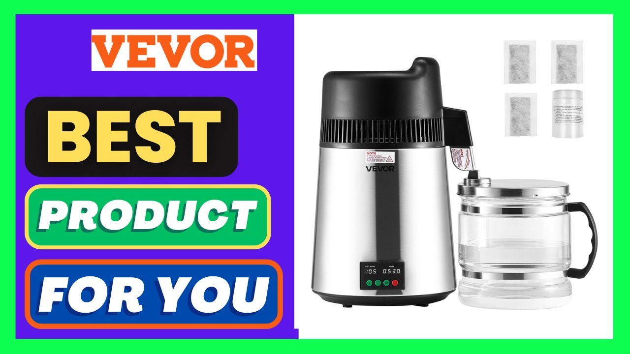 VEVOR Water Distiller, 6L 1.6 Gallon Larger Pure Water