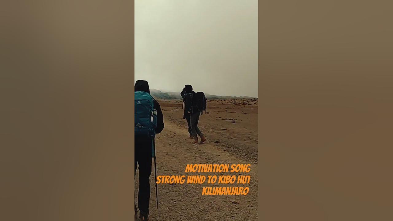 Strong winds, motivation song by Guides at 4700 meter #kilimanjaro #hiking @SirNoordinAdventures