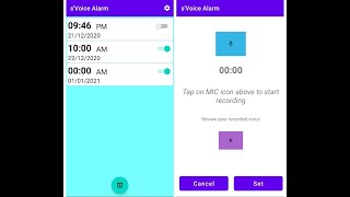 Voice Alarm Clock App(Android) screenshot 3