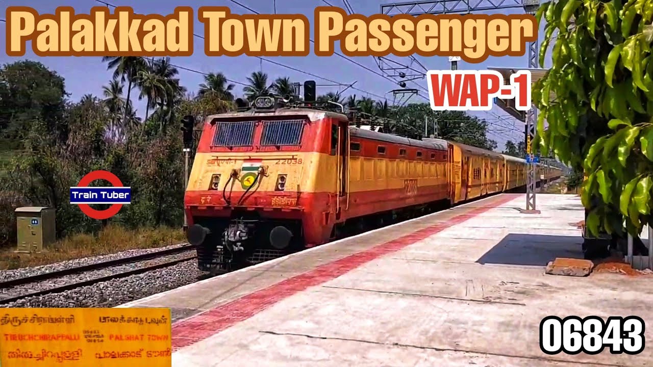 WAP1 Palakkad Town Passenger High Speed Action Of WAP1 06843