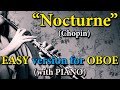 "Nocturne" (Chopin) - Beautiful EASY version for OBOE with PIANO (Sheet Music)