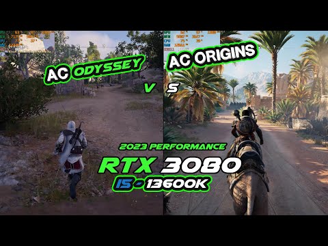 AC ORIGINS VS AC ODYSSEY - 2023 Performance - RTX 3080 | I5-13600K - Nice Graphics