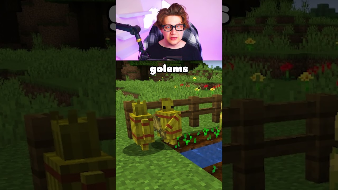 The NEW Wheat Golem inside Minecraft