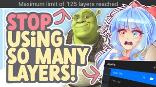 Stop Using TOO MANY Layers in Your Art! (Downsides of Digital Art Layers) || SPEEDPAINT + COMMENTARY