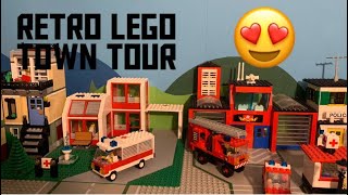 In-depth tour of a comic book editors retro LEGO town!