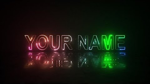 Create a Neon Stroke Text Animation Video - MakeWebVideo.com