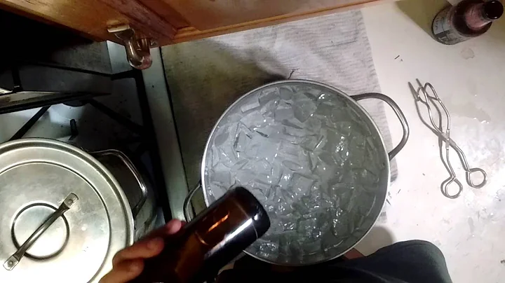 How to cut glass bottles with hot and cold water and my home made bottle jig