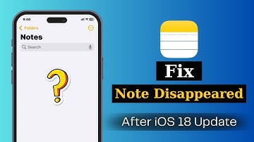 How To Fix iPhone Notes Disappearing After iOS 18 Update | iPhone Notes Missing (Solved)