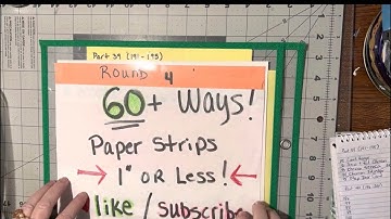 (577) Round 4️⃣ Part 39 (191-195) 60+ ways to use your paper strips 1” or less!