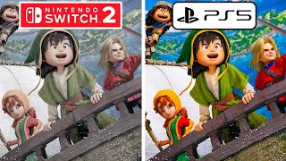 Dragon Quest 7 Reimagined PS5 vs Nintendo Switch 2 Graphics Comparison