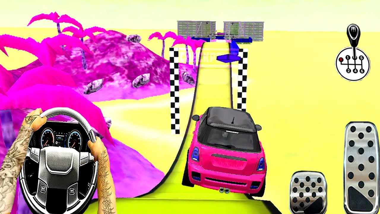 PHONE-VIDEO GAME CAR STUNTS | STUNTSMODELEVEL6 | MOBILEGAMEVIDEO298 | SB4G GAMING