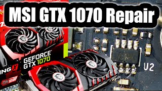 MSI GTX 1070 Graphics card Repair - Black screen Not Detected