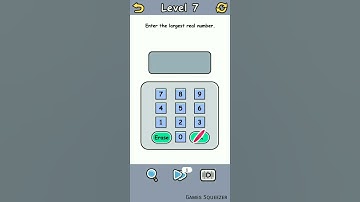 Brain Crack Level 7 | Enter The Largest Real Number | Games Squeezer | #braincrack