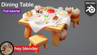 blender beginner tutorial | Isometric kitchen | simple tutorial