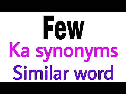 Synonyms Of Few | Few Ka Synonyms | Similar Word Of  Few | Synonym Of  Few
