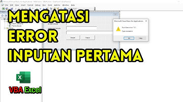 Mengatasi Error Jika Data Belum Ada pada VBA Excel