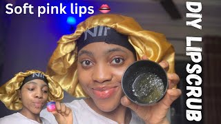DIY LIPSCRUB || Get your soft pink lips 👄