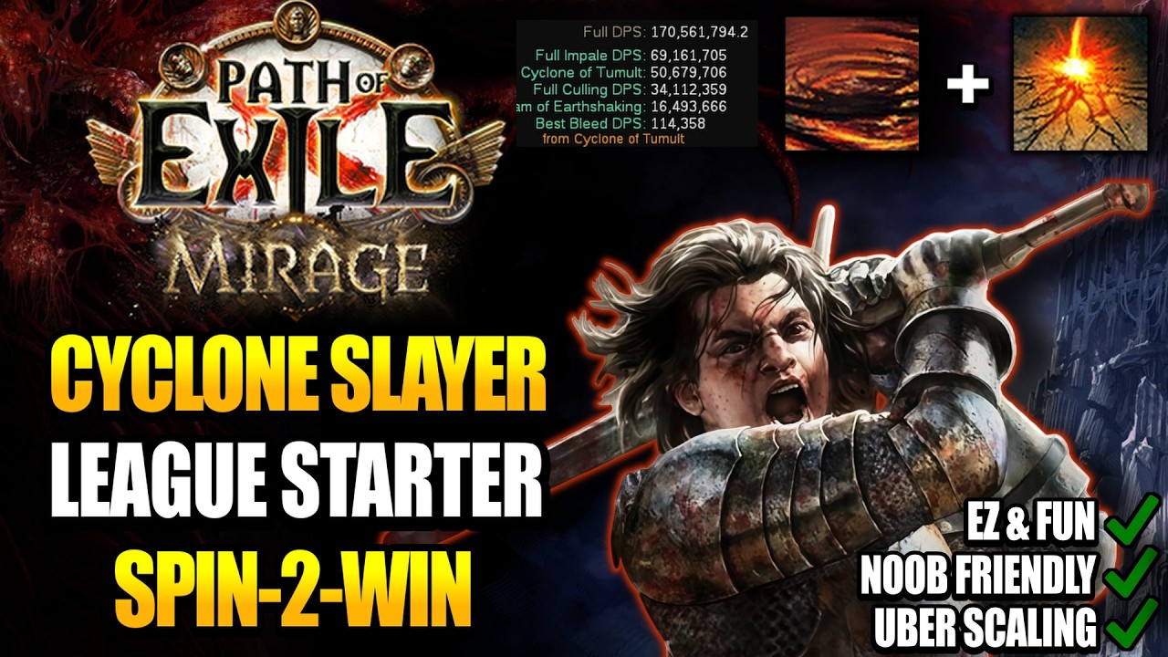 [3.28] Cyclone Slayer is PERFECT for League Start - League Start Build ...