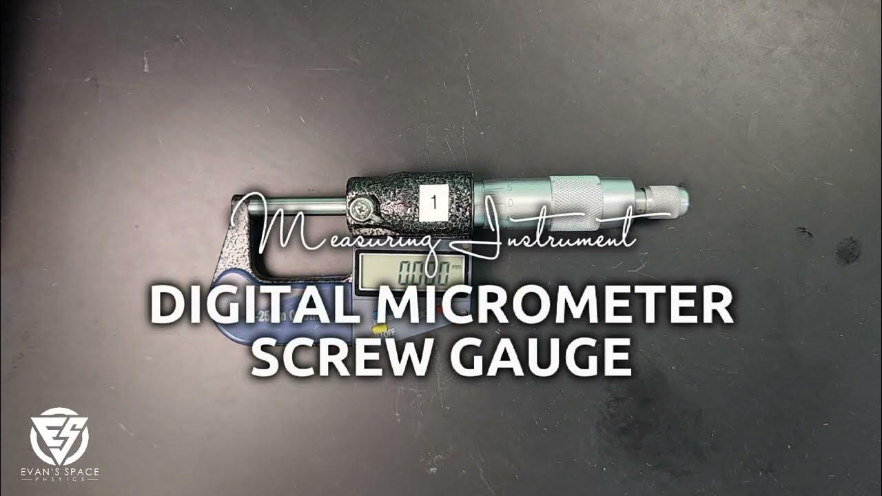 How to read the digital micrometer screw gauge YouTube
