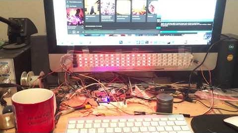 Neopixel RGB LEDs Scrolling Text