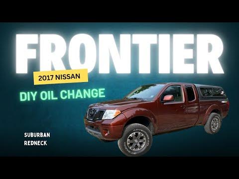 Oil Change: 2017 Nissan Frontier Pro4x 4.0L V6 - YouTube