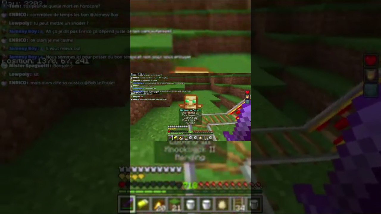 Sorcière 1 - la Pioche 0 !! Minecraft Bedrock Hardcore