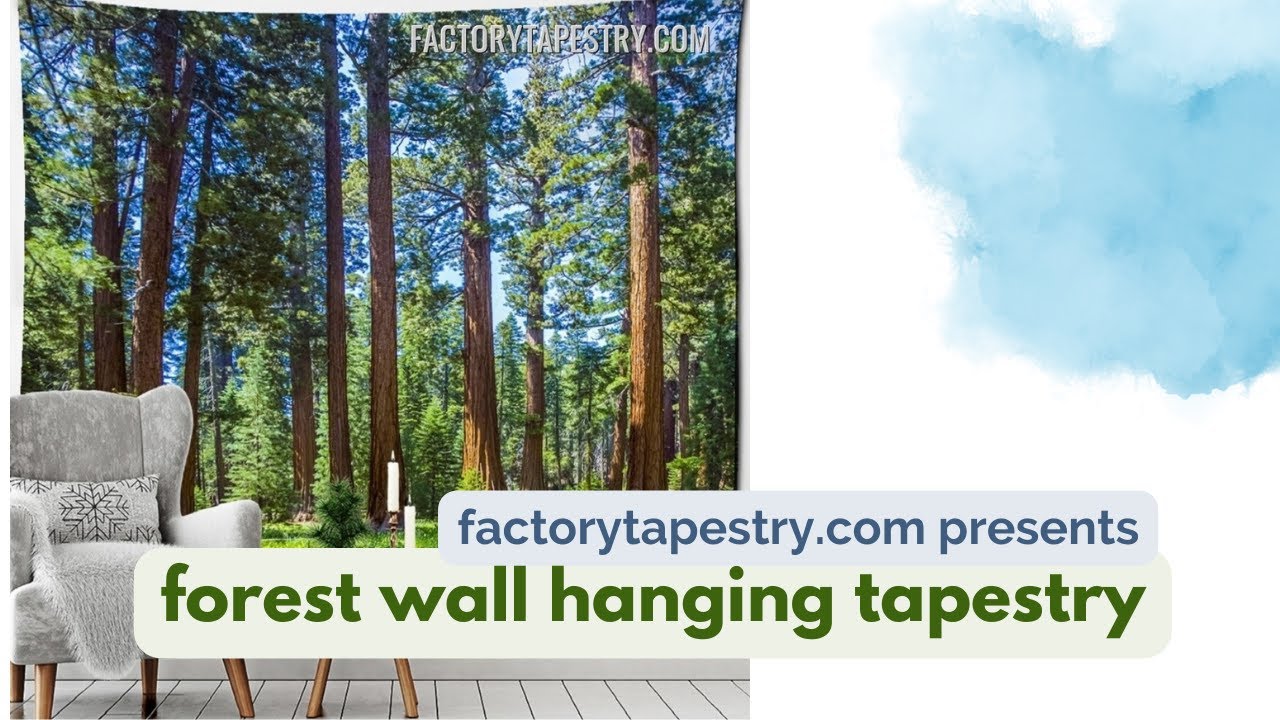 Forest Wall Hanging Tapestry Nature Wall Hanging Forest Tapestries