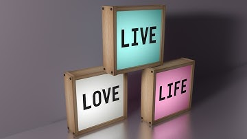 Light boxes  -  Cinema 4D Tutorial