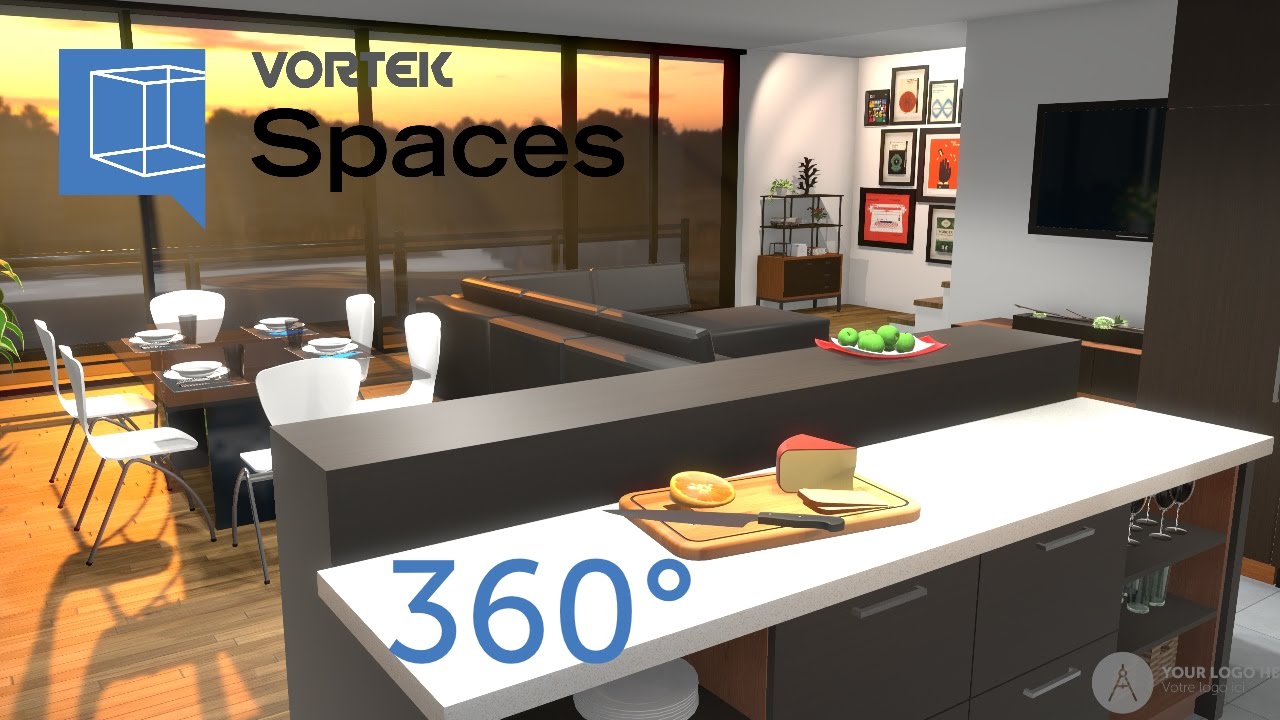 Modern House 360° - VORTEK Spaces project from SketchUp - YouTube