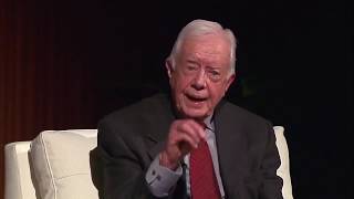 President Jimmy Carter on the Pay Disparity Between Men and Women
Excerpt: President Jimmy Carter describes the pay disparity between men and women as a human rights abuse and a major challenge for the country.
On Tuesday, April 8, 2014, President Jimmy Carter spoke in-conversation with Mark K. Updegrove. The program was one of the keynote events during the LBJ Presidential Librarys Civil Rights Summit, which celebrated the 50th anniversary of the Civil Rights Act.
Watch the full program: https://youtu.be/6fF14ceTrBw President Jimmy Carter on the Pay Disparity Between Men and Women