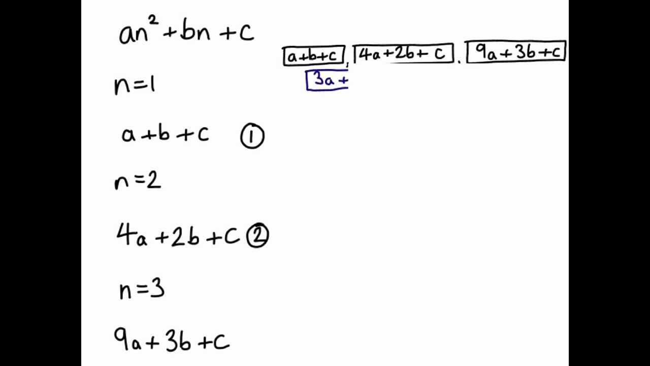 Quadratic sequences from the start - YouTube