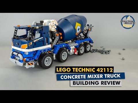 LEGO Technic 42112 Concrete Mixer Truck detailed building review