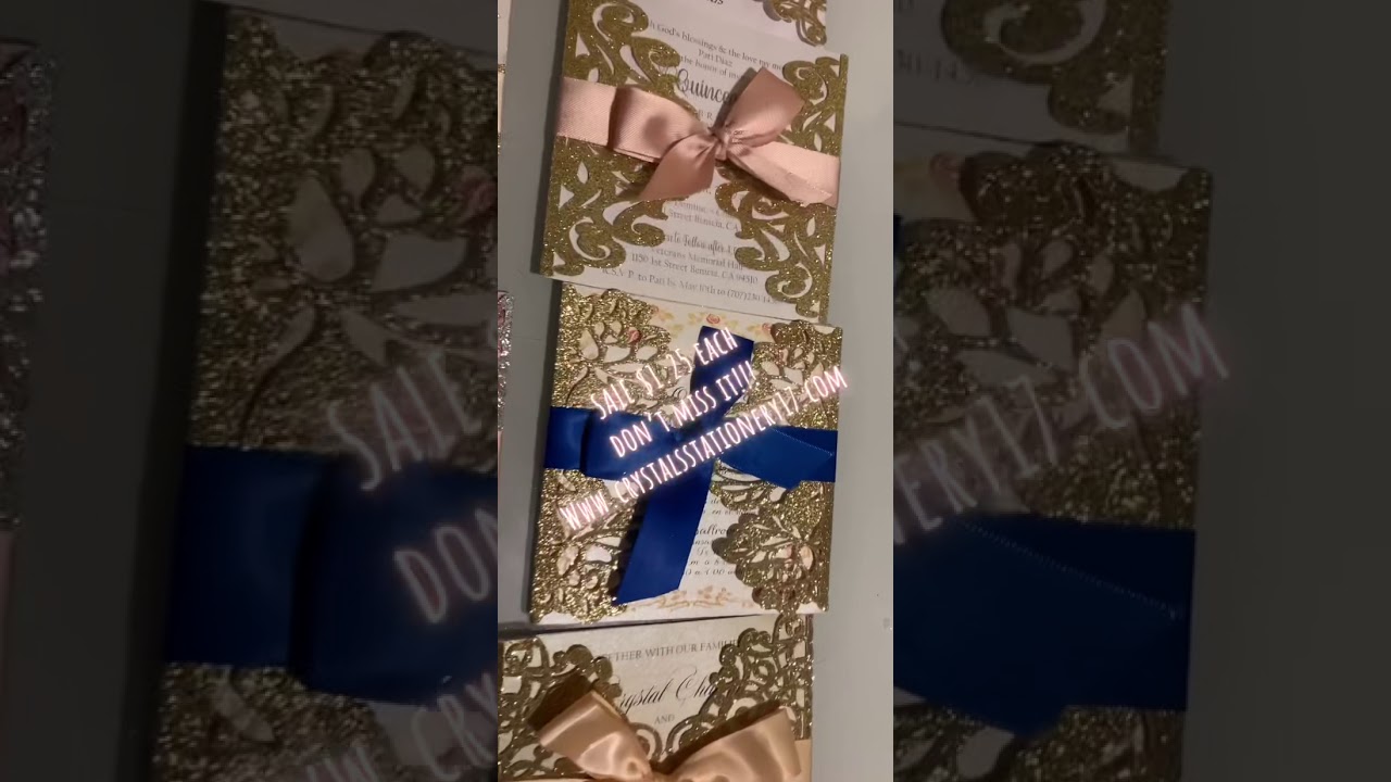 $1.25 quinceañera wedding invitations sale