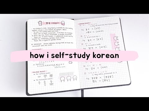 how i self-study korean + tips for beginners