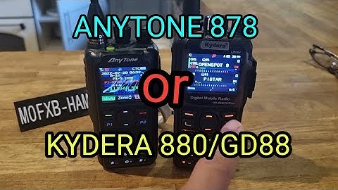 ANYTONE 878 KYDERA 880UV Side by Side