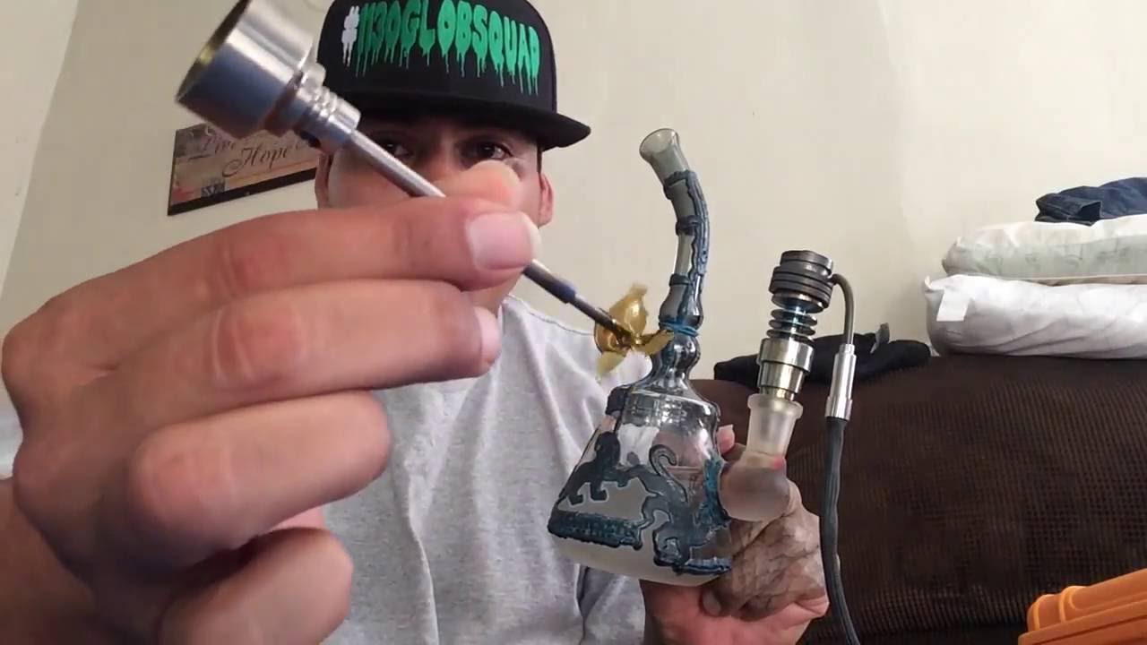 Sabertooth glass blue copper rig 