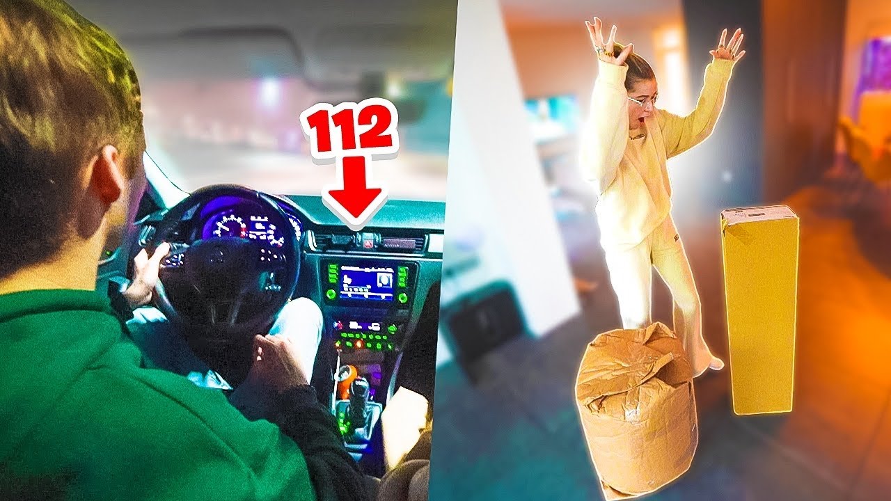 112 BELLEN OP DE SNELWEG & DIT CADEAU HOORT BIJ HAAR ROAST!🔥😂