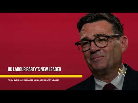 Video Andy Burnham declared UK Labour Party leader, succeeding PM Starmer