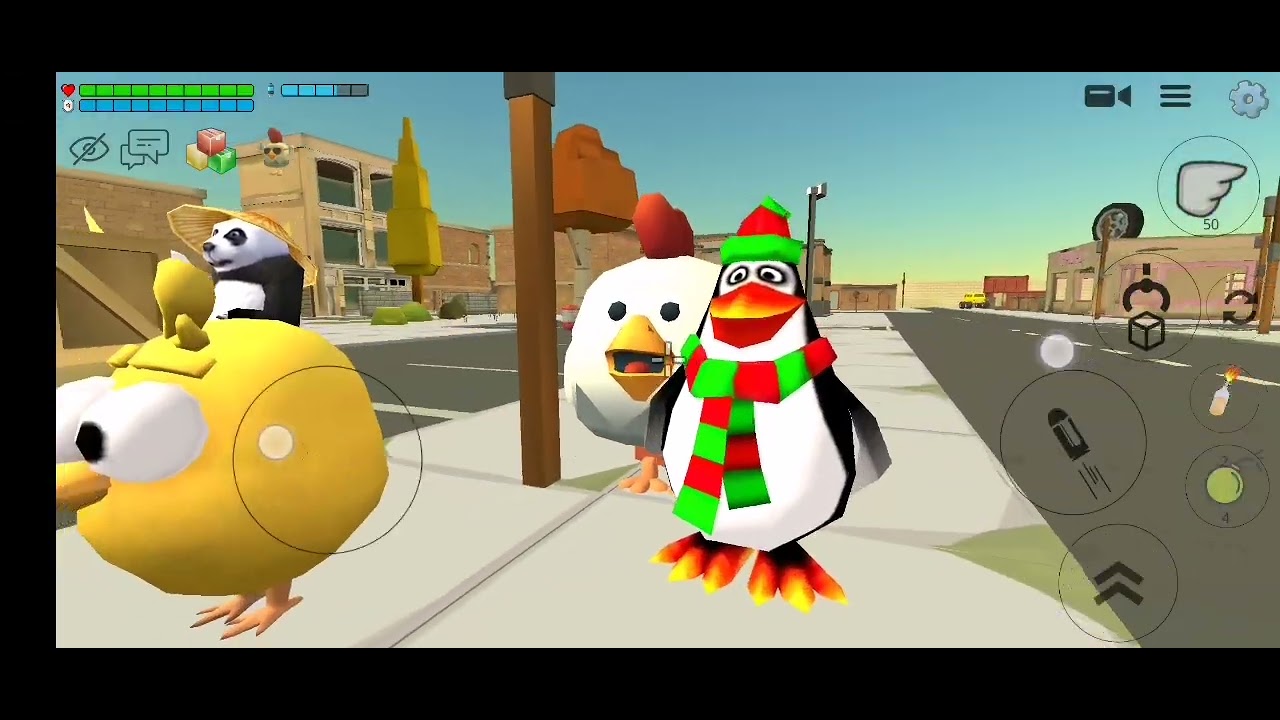 Realchickengun Sky is Crazy cry of srong big King kong Rescue team The Brid yellow 🐥 ajo