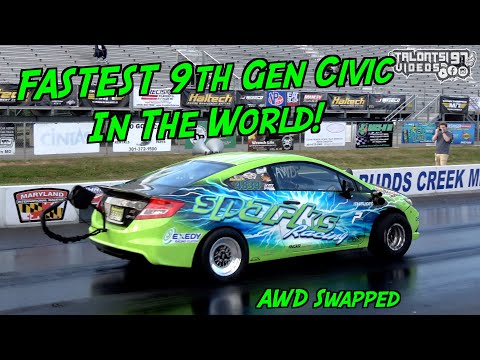 SPARKS RACING - Fastest 9th Gen Civic In The World! 8sec AWD Swap