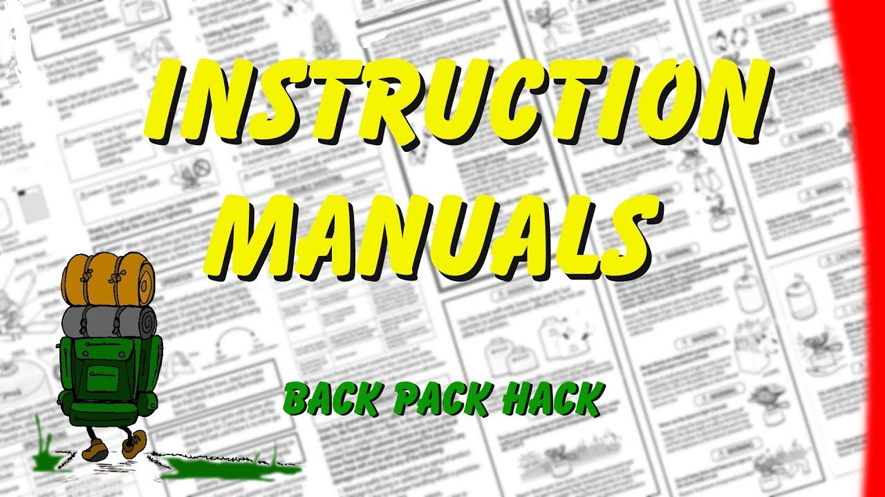 Instruction Manuals - YouTube