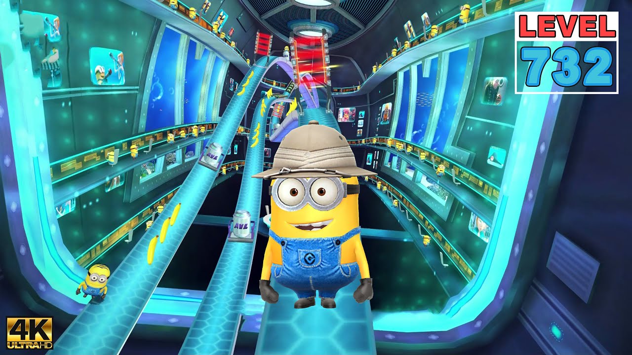 Minion Rush LEVEL 732 Hunter Minion smash 110 frozen objects at AntiVillain League iOS PC